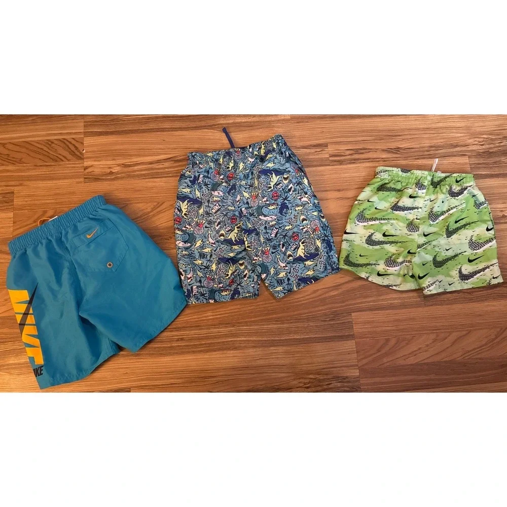 Nike Lot Of‎ 3 Boys Size Small Swim Trunks